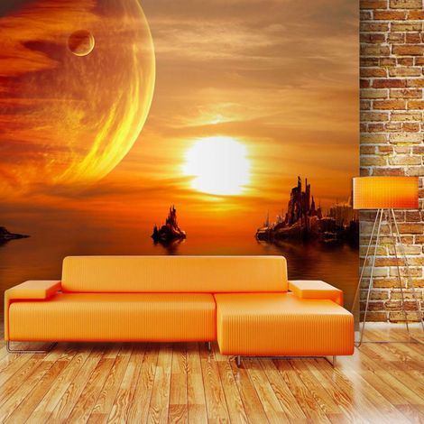 Papier peint coucher de soleil fantastique - 250 x 193 cm (1/4)