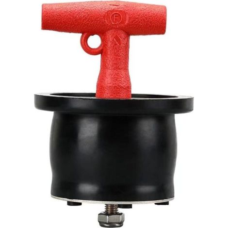 Tapón de drenaje en forma de T con tornillo y tuerca para diámetro de tubería de 165 a 180 mm (1/4)