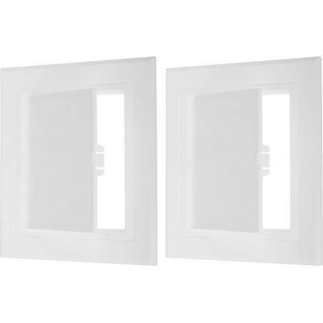 Panneau d'accès amovible charnière 4 x 4 pouces 95 x 95 mm blanc (1/5)