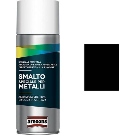 SMALTO SPRAY SPECIALE METALLI ml. 400 - nero intenso opaco