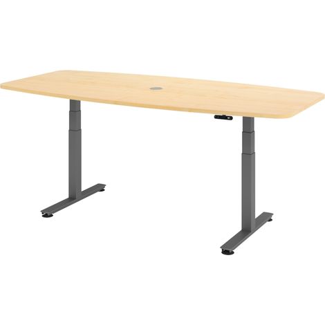 bümö Konferenztisch elektrisch XDSM22   Ahorn Graphit (1/5)