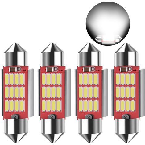 4x C5W LED Festoon 4014 12SMD Festoon Bulbs (1/5)