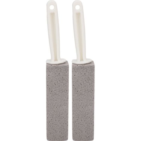 Lot de 2 Brosses Nettoyantes en Pierre Ponce pour Salle de Bain, Cuisine et WC, Anti-Calcaire, Détachant pour Baignoire et Toilette (1/5)