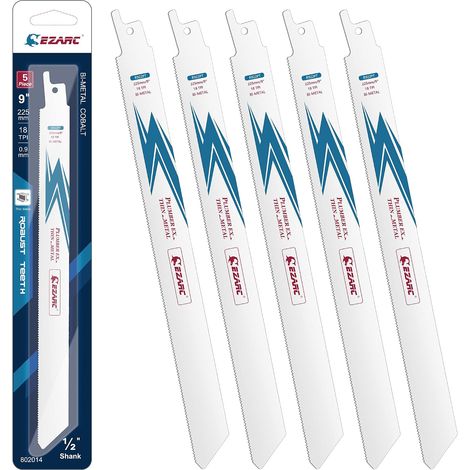Reciprocating saw blade Thin-medium Metal Cut 225mm 18 TPI (5-Pack) (1/5)