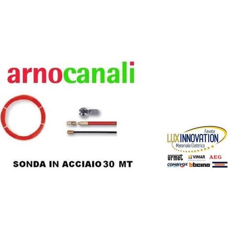 Sonda cavidotto passacavo, passa cavi acciaio da 6mm, 30metri Arnocanali A6.030