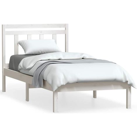 Maison Exclusive - Giroletto Bianco in Legno Massello di Pino 100x200 cm (1/5)