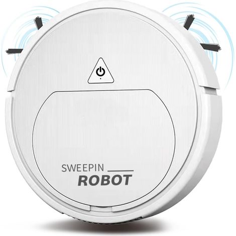 Générique Aspirateur Robot,Robot Aspirateur à Faible Bruit, Rouleau Anti-Emmêlement (1/5)