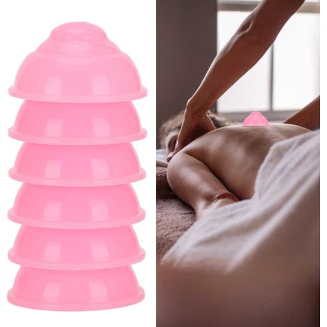 Ventouses de massage en silicone magnétique thérapeutique rose pour le bien-être (1/5)