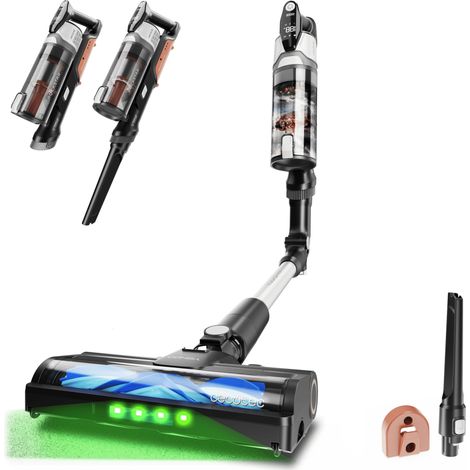 Cecotec Aspiradora Escoba sin Cable Conga Rockstar S30 Flex. 240W, Potencia de Succión 80AW y 20kPa, Cepillo Antienredos