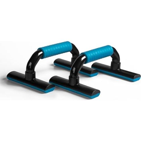 Push Up Bars - 10 cm Hauteur - Structure Stable Antidérapante en Caoutchouc - Pour Entraînement Maison Bureau Extérieur - Lot de 2 (1/3)