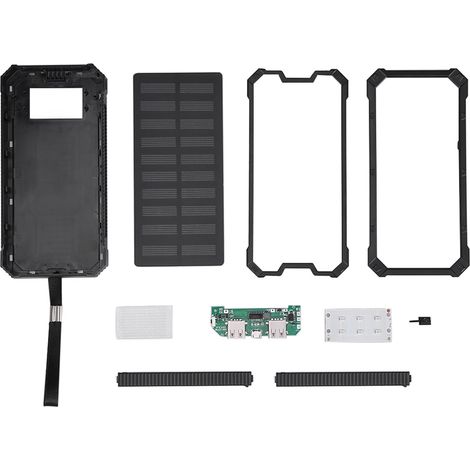 Kit DIY Power Bank Portable 20000mAh - Chargeur Rapide Double USB Noir pour Téléphone (1/5)