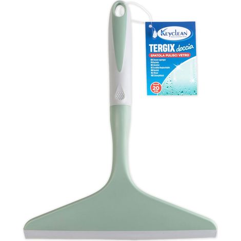 Raclette de Douche pour Vitres et Cabine de Douche - Lame en Caoutchouc DE 20 CM - Raclette de Douche Manche Ergonomique pour Le Nettoyage de la Douche et des Vitres de Salle de Bain (1/5)