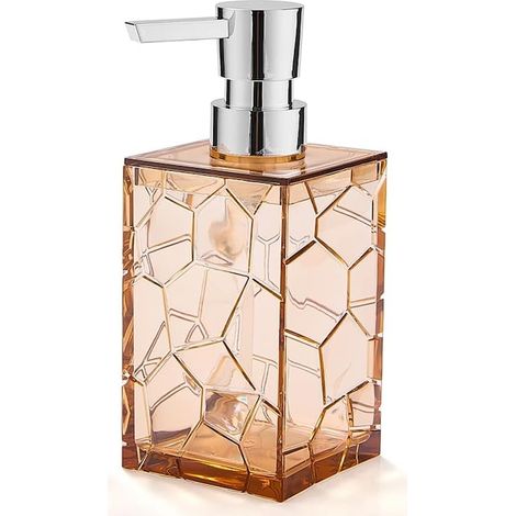 Distributeur de savon en acrylique transparent, ensemble pour salle de bain, pompe de liquide économique (1/5)