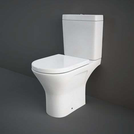 RAK Resort Mini Rimless Close Coupled Full Access Toilet Pack - Soft Close Seat (1/5)
