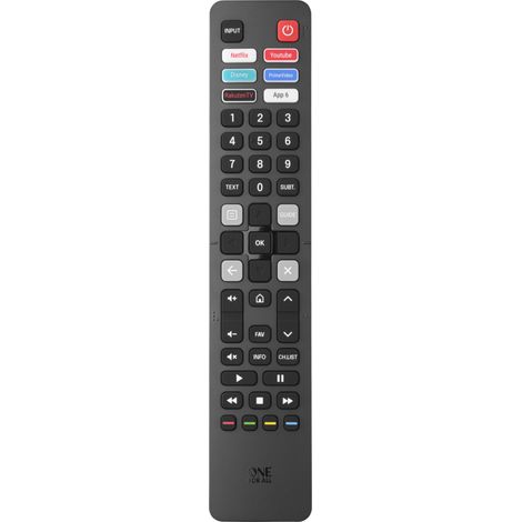 One For All telecomando di ricambio per TV Hisense 2.0, Nero