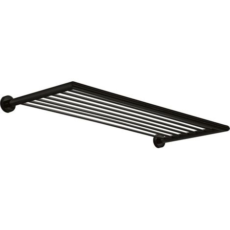 Lineabeta - Griglia Porta asciugamani Baketo in ottone nero L.60