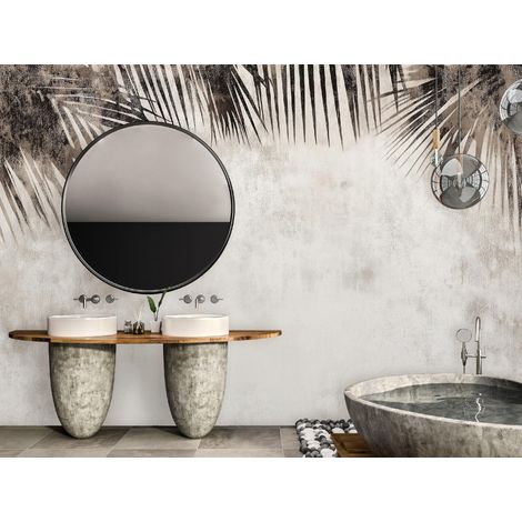 Vlies Fototapete Botanisch 150x105 cm, Tapeten, für Wohn und Schlafzimmer, Vliestapete Wandtapete Tapete 3D Effekt- inkl. Kleister - Natur Beige Boho, WallArena (1/4)