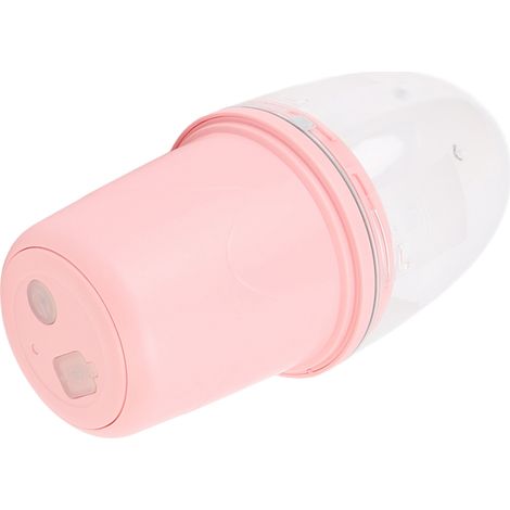 Bol mélangeur de jus portable multifonctionnel rechargeable, petit, 4 lames, mixeur à fruits pour la maison, 260 ml, rose (1/5)