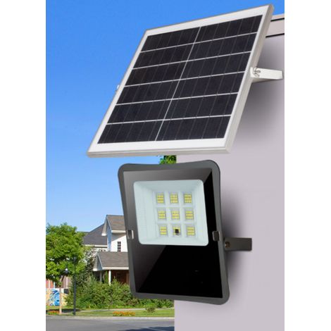 Jandei - Proyector Led Solar 100W 1000 lúmenes 192 Leds con mando panel separado 6500K