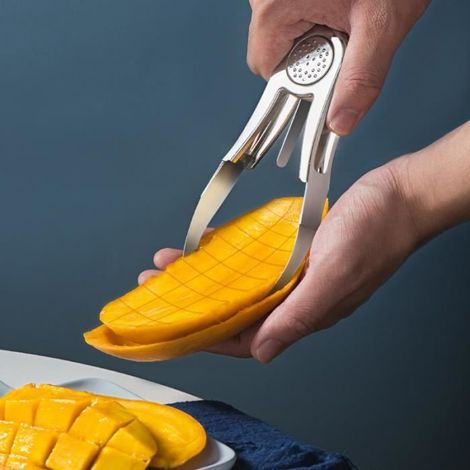 Éplucheur de mangue en acier inoxydable, Machine multifonctionnelle de séparation de la pulpe, pour enlever le noyau (1/4)