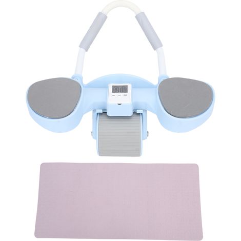 Roue abdominale à rebond automatique avec support téléphone, double roue antidérapante, 65mAh, exerceur abdominal domestique pour hommes femmes bleu (1/5)