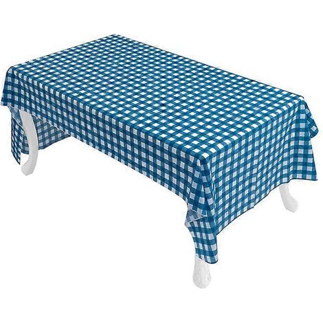 Nappe rectangulaire en tissu vichy à carreaux Buffalo pour pique-niques d'été et fêtes patriotiques (137 cm x 274 cm)