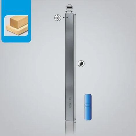 COPPIA COLTELLI PER PIALLA LEMAN 260X18,6X1