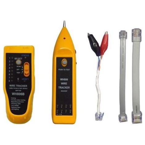 Testeur de Câble Electrique Détecteur de Câble, Détecteur de Câble Réseau Ethernet,Émetteur : 1254929mm Récepteur : 1753824mm (1/2)