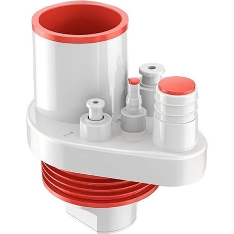 Raccord de vidange 10,9 x 10 cm pour diamètres de 3,5 à 4 cm, raccord de vidange, robinet de vidange, sortie de vidange, dispositif de drainage (1/5)