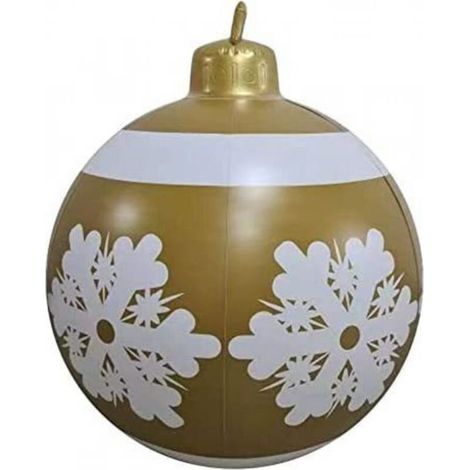 Boule de Noël gonflable en PVC – Décoration de Noël gonflable pour l'extérieur (1) (1/5)
