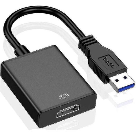 Adaptateur USB vers HDMI, câble graphique vidéo USB 3.0/2.0 vers HDMI 1080p (1/4)