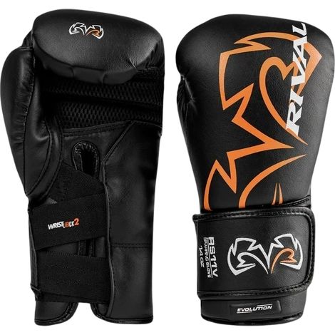 Guantes de boxeo profesionales Rival RS11V negros de 16 oz. (1/3)