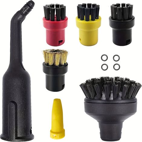 Kompatibel mit den Kärcher Dampfreinigern SC1, SC2, SC3, SC4 und SC5. Das Zubehörset enthält 11 Teile.