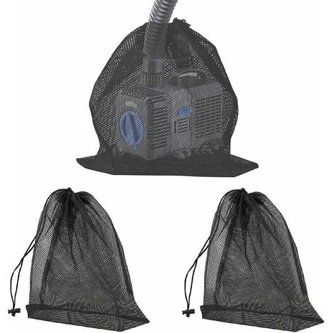 3 PCS Sac en Filet de Filtre de Pompe Sac de Filtre de Pompe d'Étang (1/5)