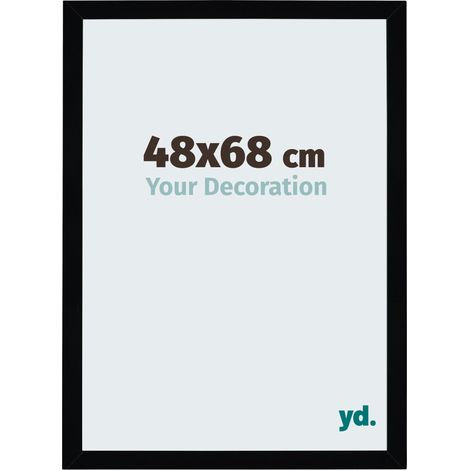 yd. - Cadre photo 48x68 - Noir Brillant - MDF - Mura
