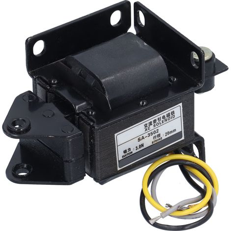 Solenoid Electromagnet Push Pull Type AC 220V Waterproof Heat DissipationTraction Magnet (1/5)