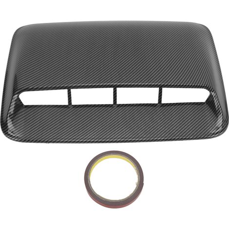Fydun Couvercle D'évent de Capot Universel Hotte de Ventilation de Voiture Décorative Couvercle D'admission D'air Grain de Fibre de Carbone Modification de Voiture Scoop Bonnet Accessoire (1/5)