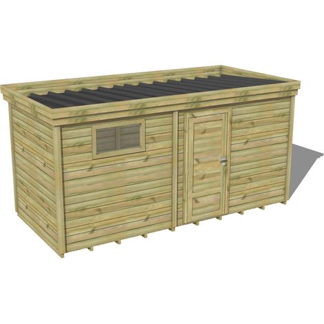 ABRI DE JARDIN bois traité 27mm, 4,7x2,1m, 10m2, Plancher (1/3)
