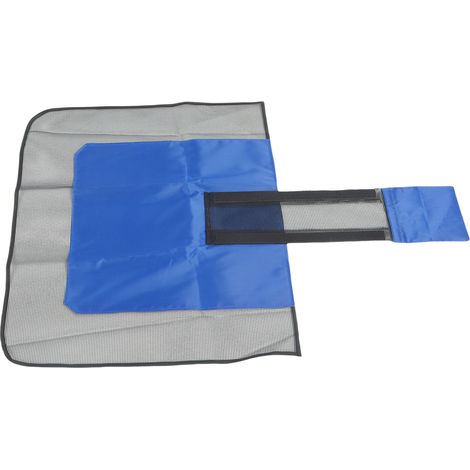 Rampe secours et évasion animaux skimmer attrape-feuilles 2 en 1 toile oxford piscine bleu (1/5)