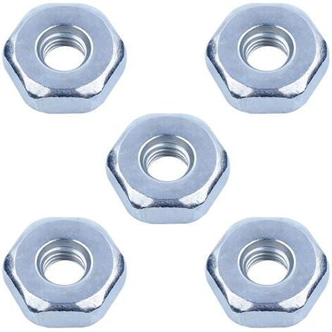 5 Pièces Écrou de Tronçonneuse pour STIHL MS170 MS171 MS180 MS181 MS250 MS251 MS211 MS390 et Plus de Modèles, AUMEL Écrou de Chaîne Universel M8 Ecrou pour Carter de Chaine (1/5)