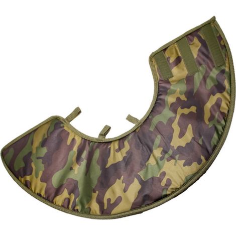 Collier M 16 cm: Collier Elizabethan Soft Camo modèle Greenc avec trous de collier pour chiens et chats