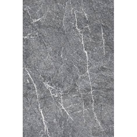 Set 6 Pannelli Decorativi Area 4,3 mq 120x60 cm Rivestimento Murale Effetto Marmo in PVC Grigio (1/5)