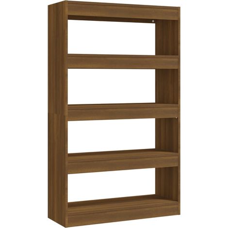 Maison Exclusive - Bücherregal/Raumteiler Braun Eichen-Optik 80x3
