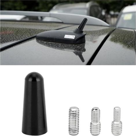 Antenne De Voiture Courte, Antenne Radio Voiture Courte Universel Amplifiée Autoradio, Stéréo Antenne De Toit à Tige Courte 3cm pour Voiture, pour avec Toutes Les Voitures Véhicule Auto (1/4)