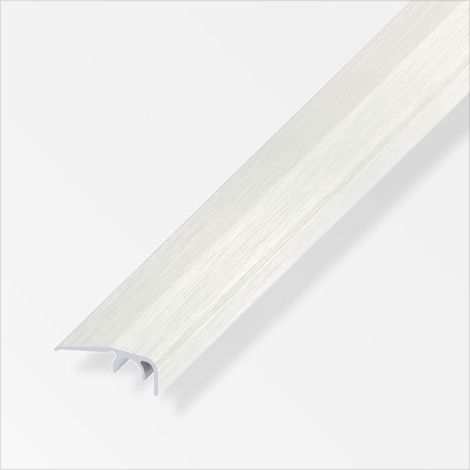 alfer Abschluss-Profil 1 m, 32 x 12.5 mm Alu eloxiert Edelstahl Optik Profil (1/2)