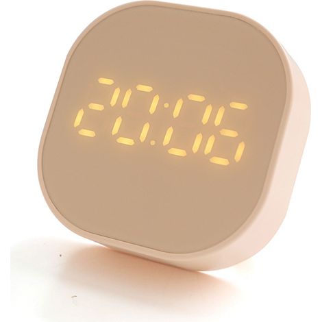 Horloge murale magnétique pour douche avec affichage de la température et ventouses. (1/5)