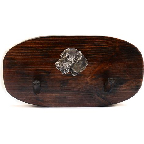Bassotto a pelo duro I - appendino per accessori, appendino per medaglie con un cane, ganci per chiavi di Art-Dog (1/5)