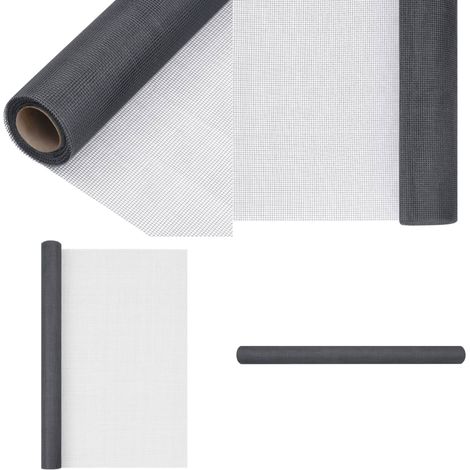 Écran en treillis Fibre de verre 80x500 cm Gris - Trellis En Fibre De Verre - Écran En Fibre De Verre - Moustiquaire - Protection Contre Les Insectes - Clôture Légère - Home & Living