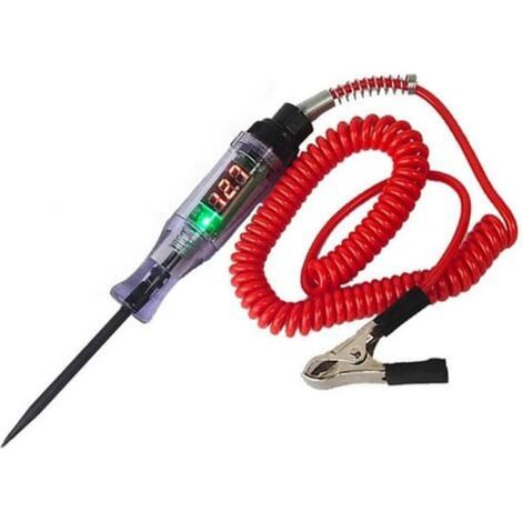 Testeur de tension électrique 6V 12V 24V pour voiture, stylo de diagnostic automobile, outil de réparation de circuit à double usage (1/3)