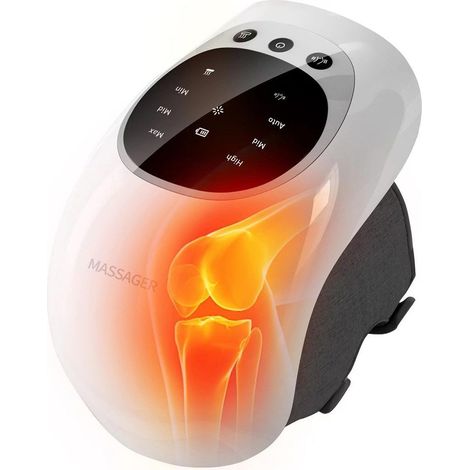 Massaggiatore intelligente per ginocchia: vibrazione a 360°, touchscreen a LED. (1/4)